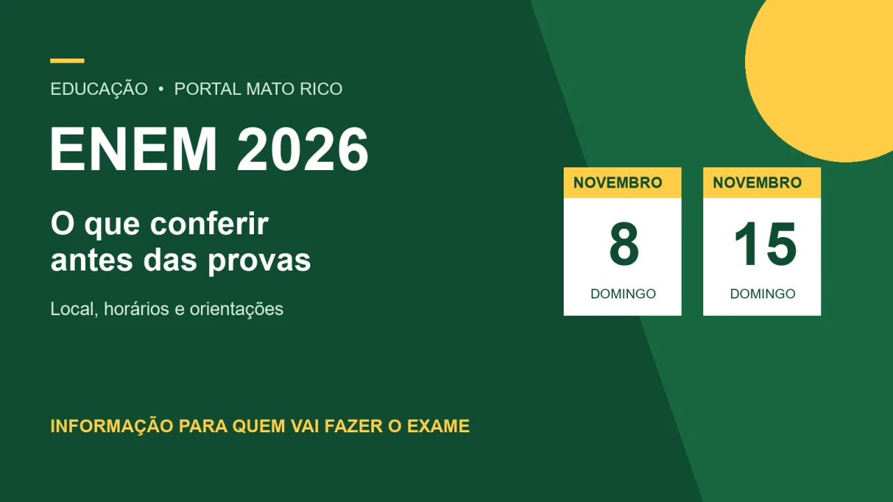 Enem 2026: local de prova sai na próxima semana; veja o que conferir